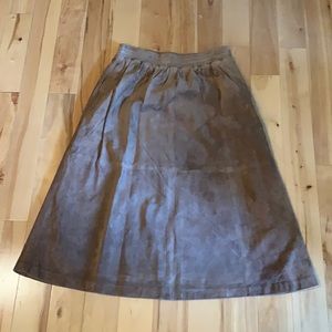 Vintage St. Malo Petites leather Skirt 12